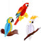 TUPARKA 6 Pieces Tropical Birds Honeycomb Parrot Hawaiian Summer Beach Tiki Bar Luau Party Home Classroom Hanging Decorations(Parrot)...