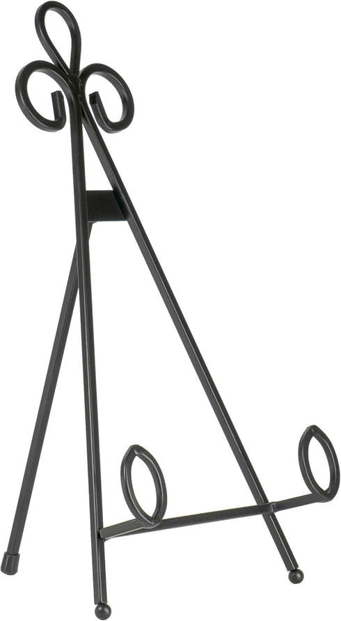 Red Co. Leaf Metal Easel, Decorative Plate Holder, Book Display Stand, Black, Large, 14-inch...