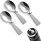 3pcs Replacement Spoon for Thermos, Foldable Spoon Portable Stainless Steel Spoon for Outdoors Travel Replacement Parts Compatible with Thermos Fu...