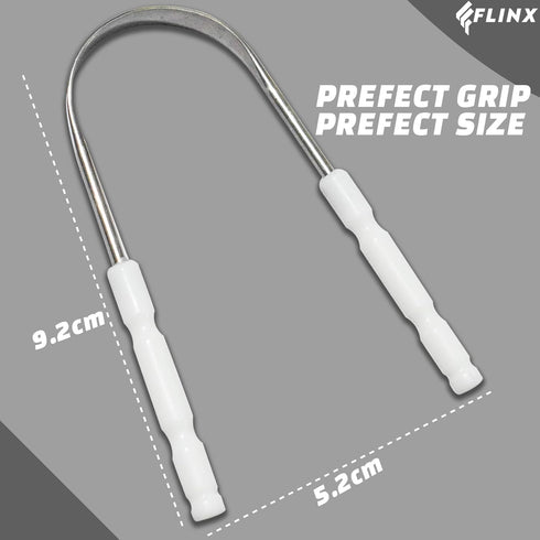 Tongue Scrapers for Adults & Kids Pack of 2 Metal Tongue Scrapers for Fresh Breath, Stainless Steel Tongue Cleaners, Tongue Scrappers, Reusable Ra...