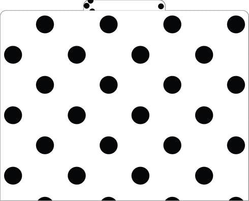 Barker Creek Black & White Dot File Folders on 14pt Stock, Set of 12, Letter Size, 1/3 Cut Tabs, Home, School and Office Supplies (2004)...