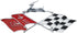 KC4525 Impala Die Cast Rear Quarter Panel Emblem (Chevrolet 1961), Silver...