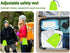 4PCS Adjustable Reflective Safety Harness+4PCS Elastic Reflective Wristbands+4PCS Reflective Slap Arm-Bands and a Mesh Bag,Running Reflective Vest...