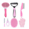 7 PCS Dog Grooming Kits,Pet Shedding Brush?Pet Self-Cleaning Brush with Pet Nail Clipper, Flea Comb and Shampoo Bath Brush...