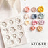 KEOKER Flower Polymer Clay Molds - 1 Pcs for Jewelry Making, Polymer Clay Molds for Earrings Decoration (Medium Flower)...