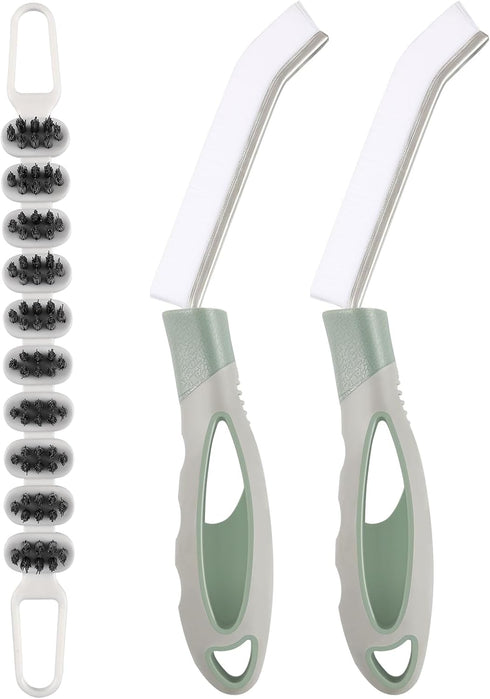 3 Pcs Hard Bristle Crevice Cleaning Brush, Bendable Brush, Small Cleaning Brushes, Thin Crevice Brush, Gap Brush,Scrub Brush for Household Use Bat...