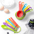 12-piece plastic measuring cup and spoon, measuring cup and spoon set, set colors for kitchen cooking and bathing (color random)...