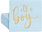 Sparkle and Bash 50 Pack It's a Boy Baby Shower Napkins - 5 x 5 in Blue & Gold Foil - 3-Ply Cocktail Table Napkins for Baby Boy Shower Decorations...