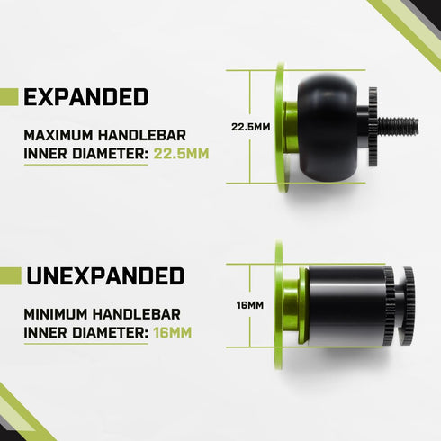 JRC Components Aluminum Handlebar Bike Bar End Plugs for Bicycles | Pack of 2 Handlebar Plugs - Bike Bar End Grips | Mountain Bike Bar End Caps fo...