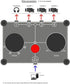 Little Bear MC104 Mini Audio Switcher, 4-Way 3.5mm AUX Stereo Passive Selector, Switch Box Splitter for PC/Player/Headphone/Amplifier/Speaker...