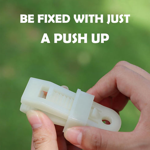 Tarp Clips, 36PCS Heavy Duty Lock Grip Kit Include Tarp Clamps, Carabiner Clips and Bungee Cords Set, Tent Fasteners Clips Holder (Glow)...