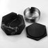 FREELOVE Concrete Ashtray with Lid & Stainless Steel Ashtrays for Cigarettes, Cement Ash Tray Smoking Holder Indoor Smokeless Outdoor Windproof Pa...