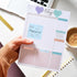 Transparent Sticky Notes, 860 Pcs Waterproof Clear Sticky Notes, Clear Notes Transparent for Bible Study Supplies, Office School Supplies, Book An...
