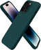 ORNARTO Compatible with iPhone 14 Pro Max Case 6.7, Slim Liquid Silicone 3 Layers Full Covered Soft Gel Rubber Phone Case Protective Cover with Mi...