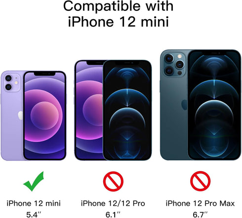 JETech Privacy Full Coverage Screen Protector for iPhone 12 mini 5.4-Inch, Anti-Spy Tempered Glass Film, Edge to Edge Protection Case-Friendly, 2-...