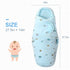 Baby Swaddle Blankets, Unisex Baby Blanket Wrap for Newborn Baby Boys Girls, Skin Friendly Wearable Swaddle Sleep Sack Made of Combed Cotton (Butt...