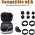 Silicone Ear Tip for Samsung Galaxy Buds FE Ear Wing Tips Fit in The Case for Galaxy Buds FE Earbuds Accessories Earbuds Tips, Black...
