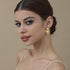 Apsvo Chunky Gold Heart Earrings for Women, Lightweight Drop Earrings Dangle Double Heart Earrings Gold Plated Earrings Fashion Trendy Jewelry...