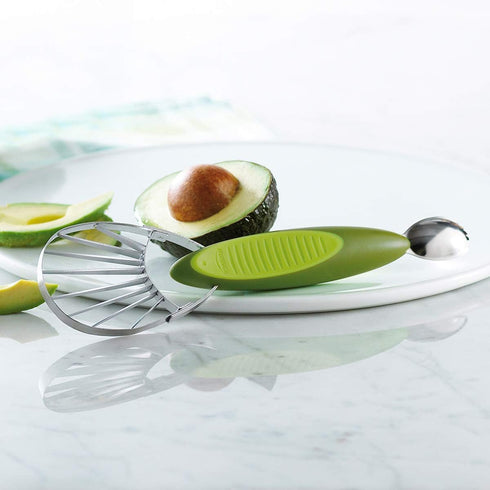 Trudeau 2-in-1 Avocado Slicer, Green...