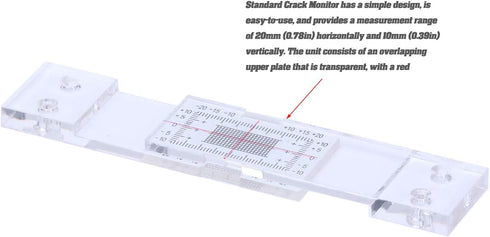 Crack Monitoring Record, Standard Tell-Tale Crack Monitor for the Standard and Corner Tell-Tale (1PCS)...