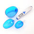 Yoidesu Digital Kitchen Scale, Electronic Gram Measuring Spoon, 500g/0.1g Blue Cute Digital Weight Scale Spoon with 3 Measuring Spoons for Portion...