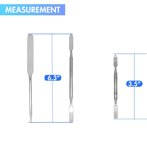 Foundation Spatula, 3pcs Stainless Steel Makeup Spatula Mixing Tool Cosmetic Metal Mixer Tool for Professional Color Nail Art Lab Pigment Blending...