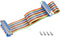 uxcell IDC Rainbow Wire Flat Ribbon Cable DB25 Female to DB25 Female Connector 2.54mm Pitch 11.8inch Length...