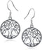 925 Silver Celtic Knot Tree of Life Drop Hook Earrings Mother Day Jewelry Gift for Mom...