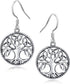 925 Silver Celtic Knot Tree of Life Drop Hook Earrings Mother Day Jewelry Gift for Mom...