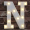 Pooqla LED Marquee Letter Lights Sign, Light Up Alphabet Letter for Home Party Wedding Decoration N...