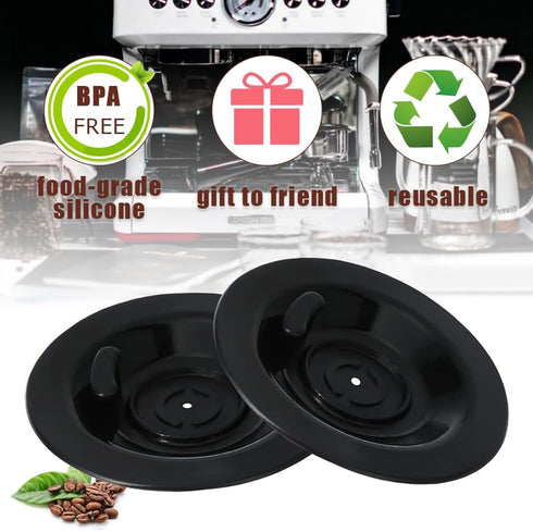 2PCS Silicone Espresso Cleaning Disc 54mm with Hole for Breville Cleaning Disc Accessories for Espresso Barista Machine Compatible with Breville P...