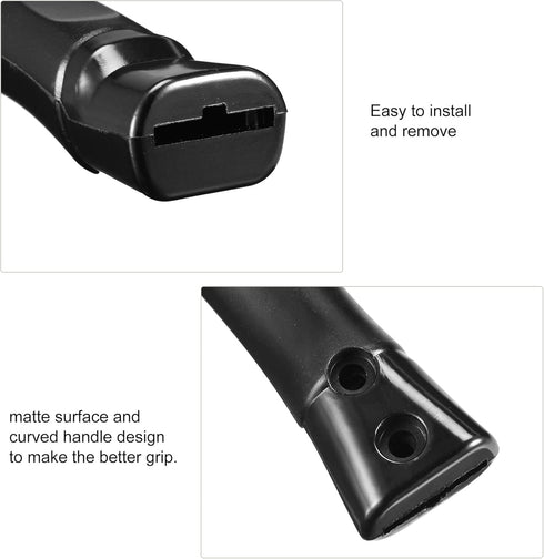 MECCANIXITY Pan Replacement Handle Black 7x1inch Nonstick Saucepan Cookware Skillet Heat-Resistant Handle with Screw...