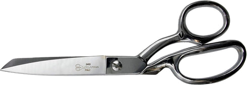 Ultima 8 Inch Dress Maker Scissors – Drop Forged Carbon Steel Dressmaker’s Sheers, Chrome Plated with Bent Handles, Made in Italy...