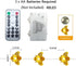 Small Honeybee 40 LED String Lights 1"(H) 13.5ft Battery Operated Waterproof Warm White with Remote Control for Indoor Covered Outdoor, Holiday Pa...