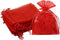 4x6 Inch Organza Gift Bags with Drawstring for Jewelry,Candy,100 Pcs Red Sachet,Sheer Fabric Mesh Tulle Pouches for Baby Shower,Mom Birthday,Party...