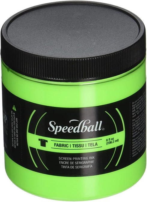 Speedball, 4690, Fluorescent Screen Printing Ink, 8 Fl oz., Lime Green...