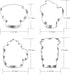 Large Coffee Cup Cookie Cutter Set-4 Piece-Coffee Mug, Hot Cocoa Mug, Lette, Teacup Cookie Fondant Biscui Cutters...