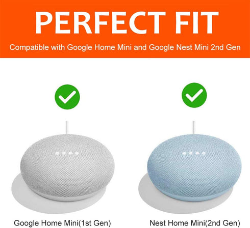 Outlet Wall Mount Holder for Google Nest Mini and Google Home Mini, A Space-Saving Accessories with Cord Management for Google Mini Smart Speaker,...