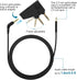 Airplane Headphone Adapter Comes with 2.5mm to 3.5mm Male Audio AUX Cable, Golden Plated 3.5mm Jack for Airplane/Home TV/Gym/Boats/Car, Foldable S...