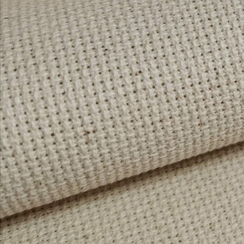 19" x 28" 18CT Counted Cotton Aida Cloth Cross Stitch Fabric (Natural Oatmeal)...