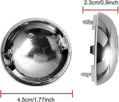 BASIKER Fit for Shifter Knob Chrome Cap with Stronger Clips Ford F-150 2004-2005 OEM 4L3Z-7213-BA Triple Chrome Plated Install in Seconds...
