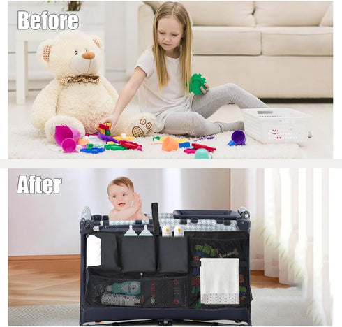 Stroller Wagon Cargo Net, Abnaok Wagon Accessories Organizer Compatible with WONDERFOLD W-Series Models, Large Capacity Mesh Cargo Storage Bag wit...