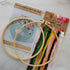 Esffaci Embroidery Starter Kit for Adult Beginner with Cats Flower Pattern Hand Embroidery Set with Embroidery Cloth Hoop Needles Colorful Floss a...
