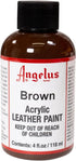 Angelus Acrylic Leather Paint Brown 4oz...