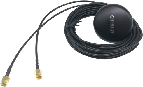 4G LTE Antenna BD GPS Combined Antennas Outdoor Screw Mount Combo Mimo Antenna 3.5dbi with Dual SMA Male Connector 9.8ft RG174 Coaxial Cable...
