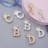 Crystal Crown Initial Letter Brooch Pin Queen Crown Alphabet Letter Lapel Pin Badges for Dress Coat Suit Shoolbags A-Z Letter Breastpin for Clothi...