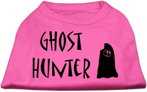 Halloween Pet Dog & Cat Shirt Screen Printed, Ghost Hunter Red 2XL (20-25 lbs.)...