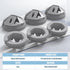 100pcs 3/8-1/2 Inch Non-Metallic Button Push-in Cable Connector, Plastic Cable Connector Electrical Conduit Fittings, Fits 1/2-Inch Knock Outs, Us...