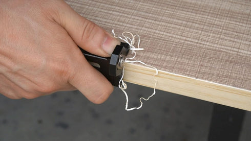 Woodworking Veneer Edge Trimmer - R1+R2 Chamfer Plane, Edge Banding Cutter, Manual Planer Blade, Burr Scraper for Board & Wood Surfaces...