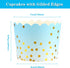 50 Pcs Paper Baking Cups 4.7 oz Cupcake Liners Oven-safe Muffin Cupcake Cups Liners Non-stick Baking Ramekin Holders Little Pudding Cups, Cupcake ...